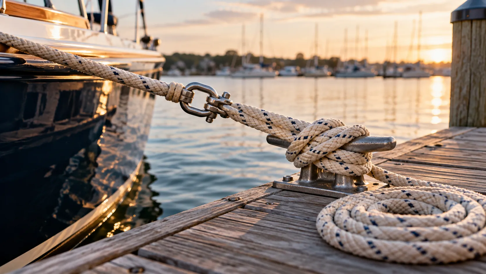 CRM vendor lock-in illustrated by a boat secured to a dock with a strong mooring rope, symbolizing platform dependency, switching costs, and the need for business flexibility.